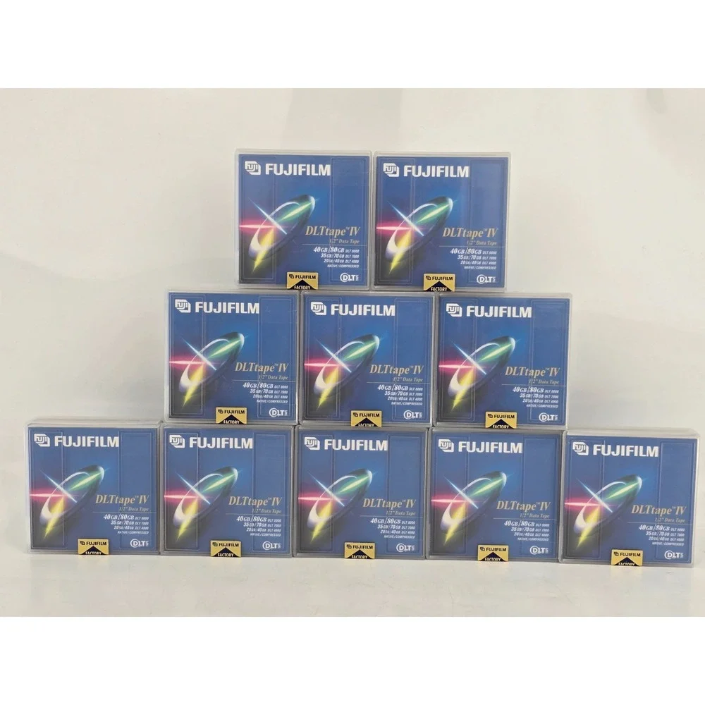 10 Lot - FUJIFILM DLT IV 4 Tape 40gb / 80gb - SEALED TAPES NOS